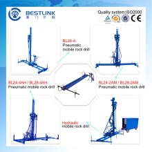 Steinbruch Stein Horizontal und vertikal Bohren Mobile pneumatische Bohrhammer